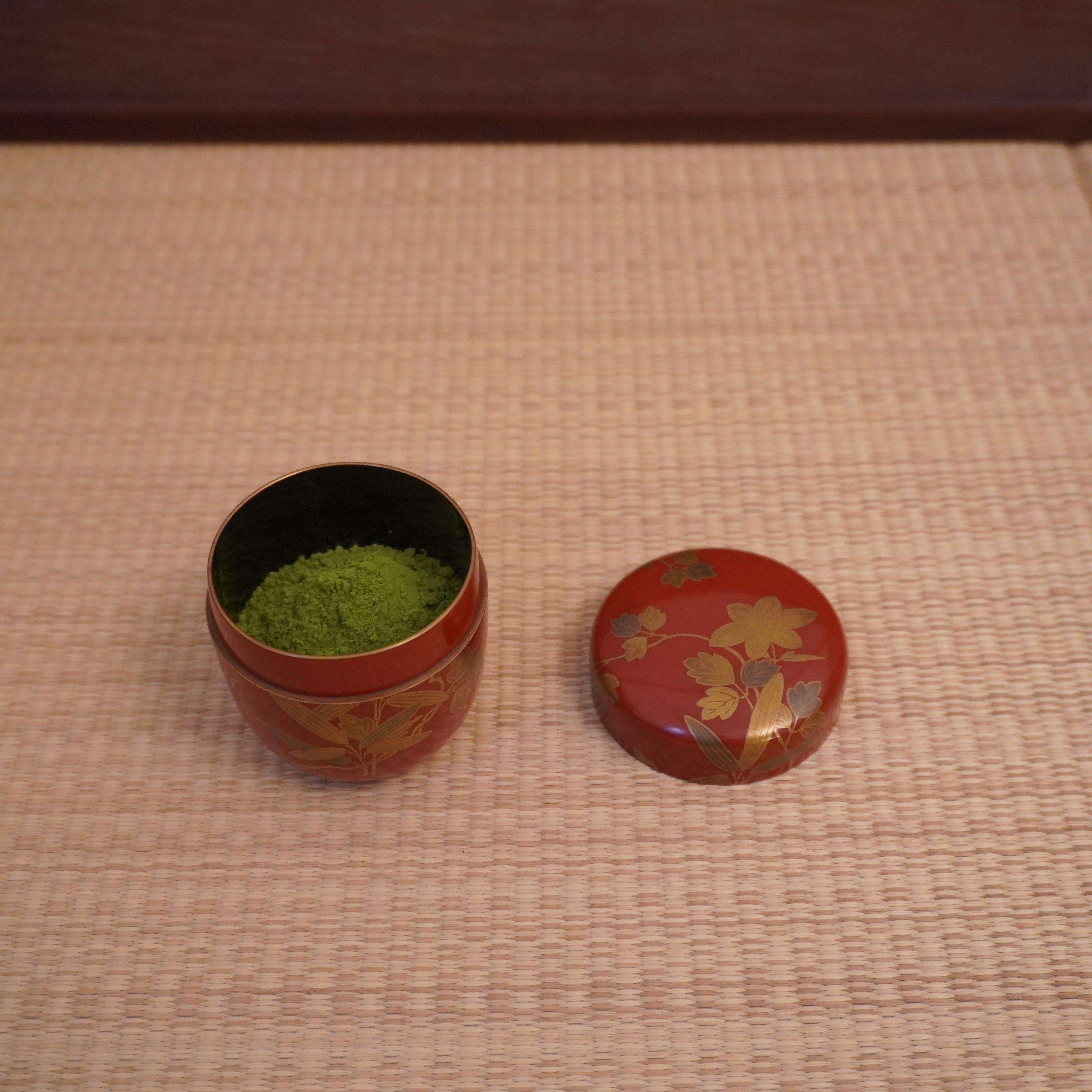 Natsume moyen – motif bambou et clématite