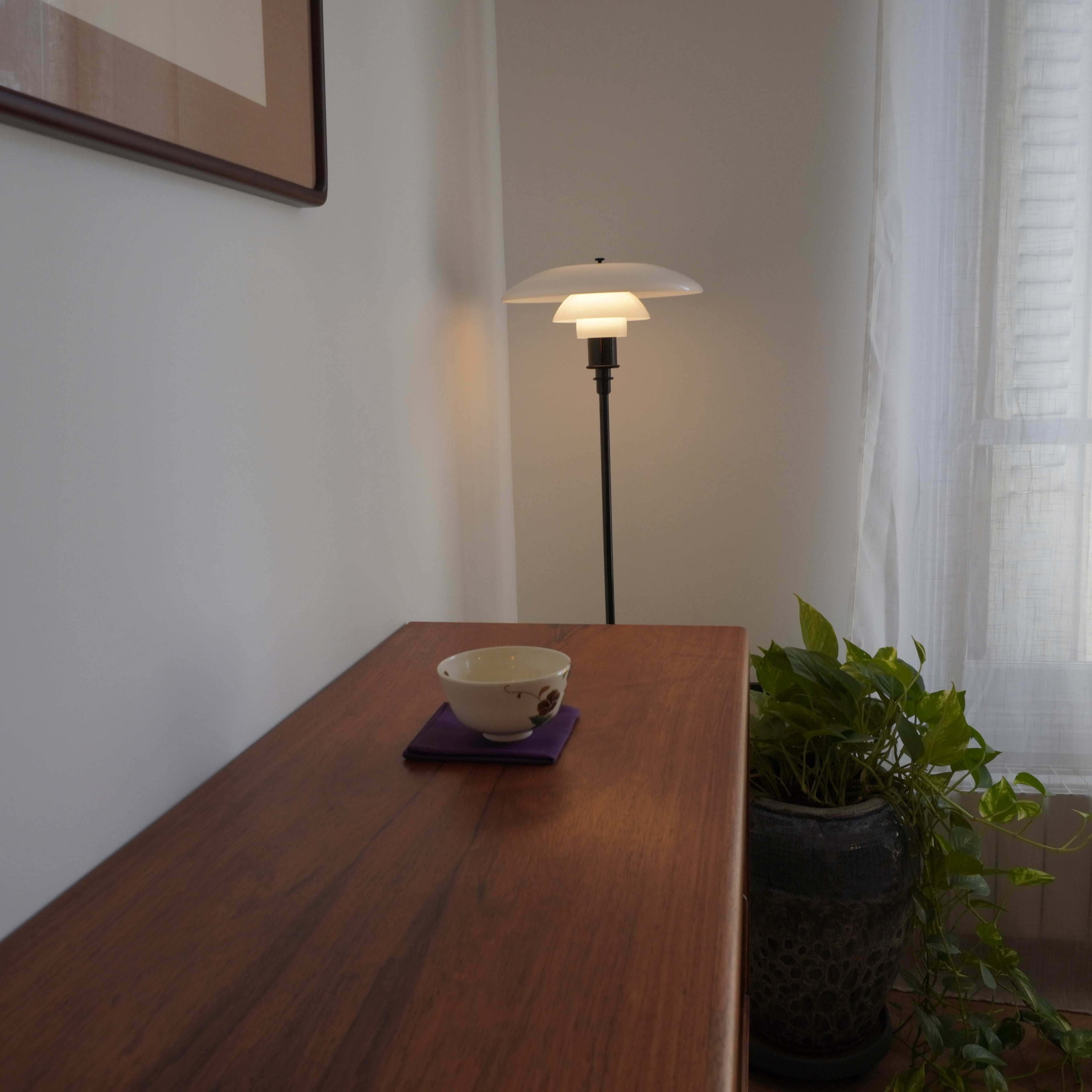 Bol à thé – motif de asagao en couleur