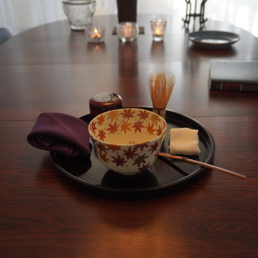 Bol à thé– motif de feuilles d’érable