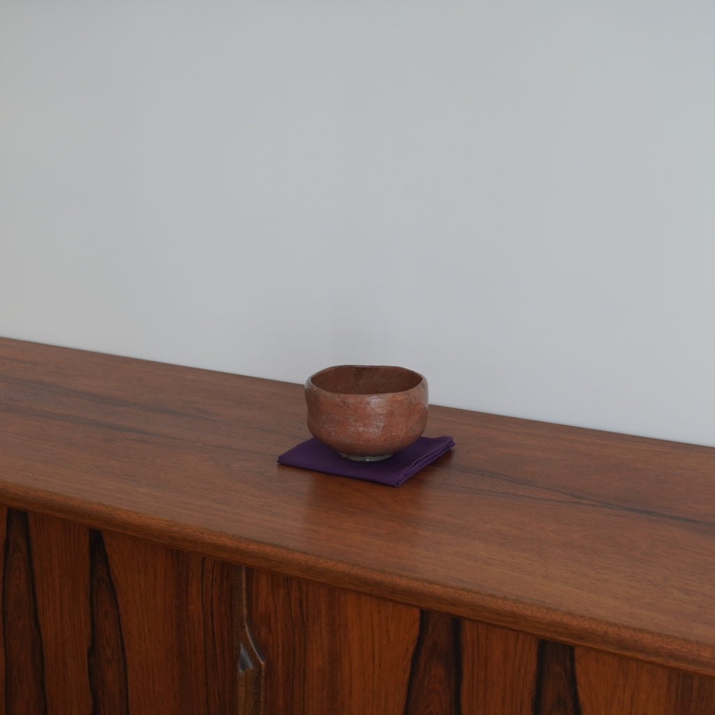 Bol à thé - Raku rouge