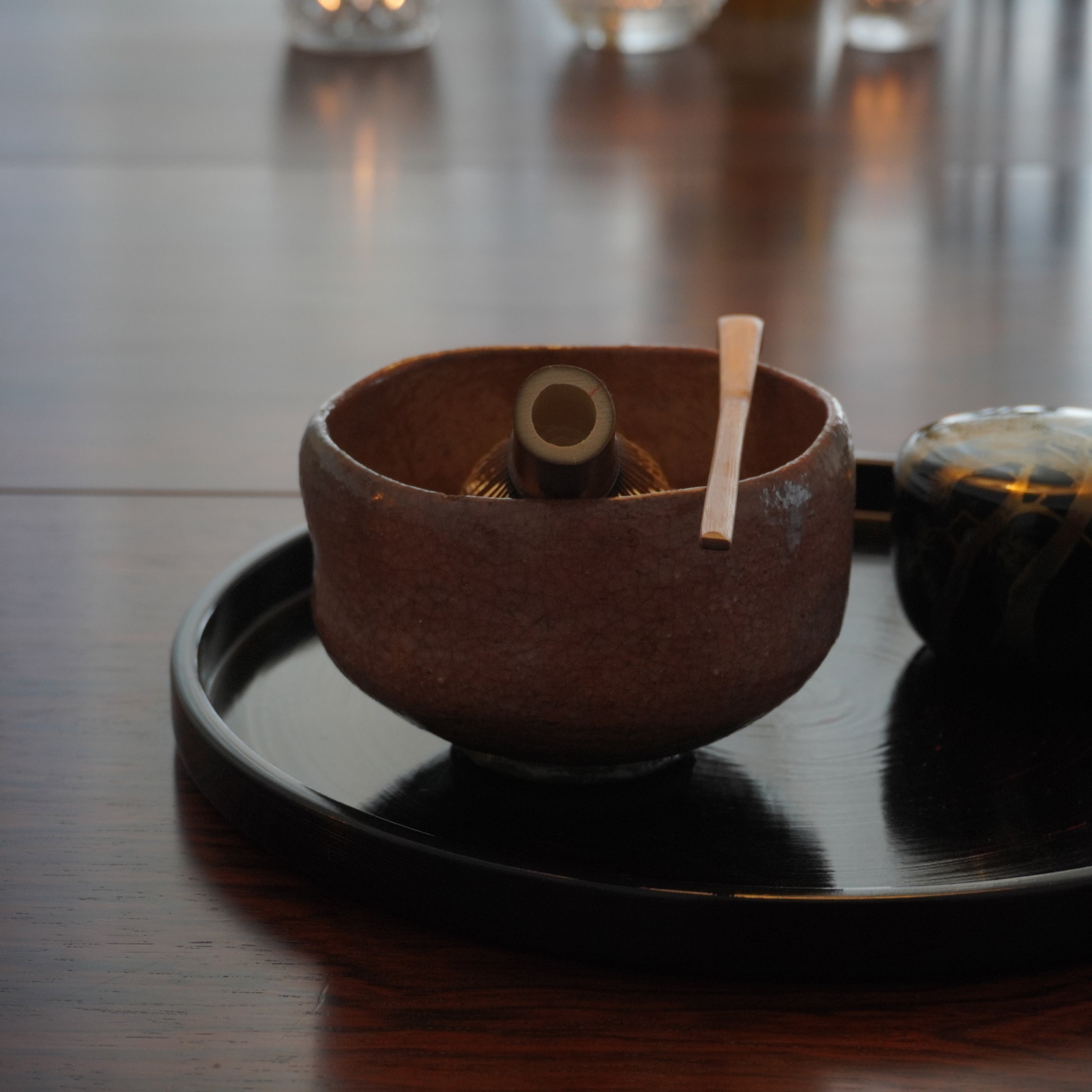 Bol à thé - Raku rouge