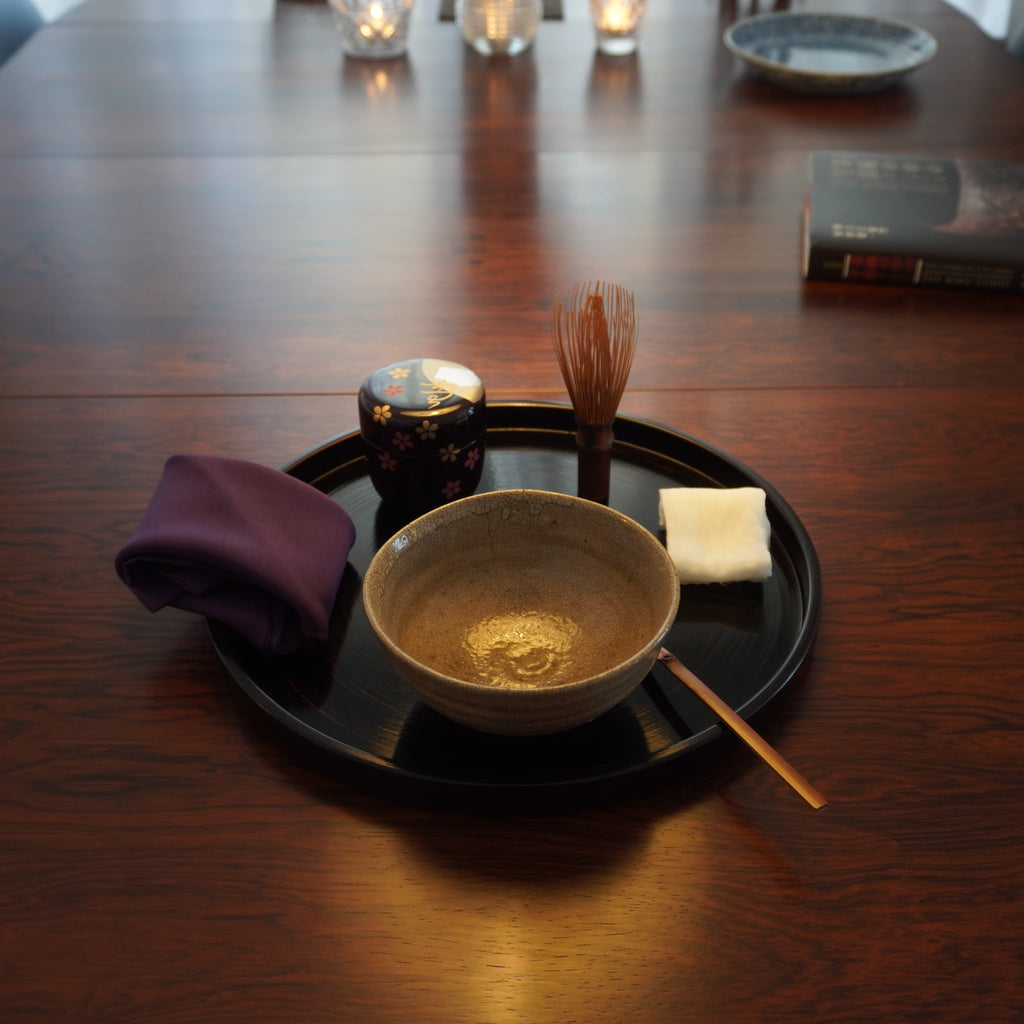 Natsume moyen – motif neige, lune et fleurs