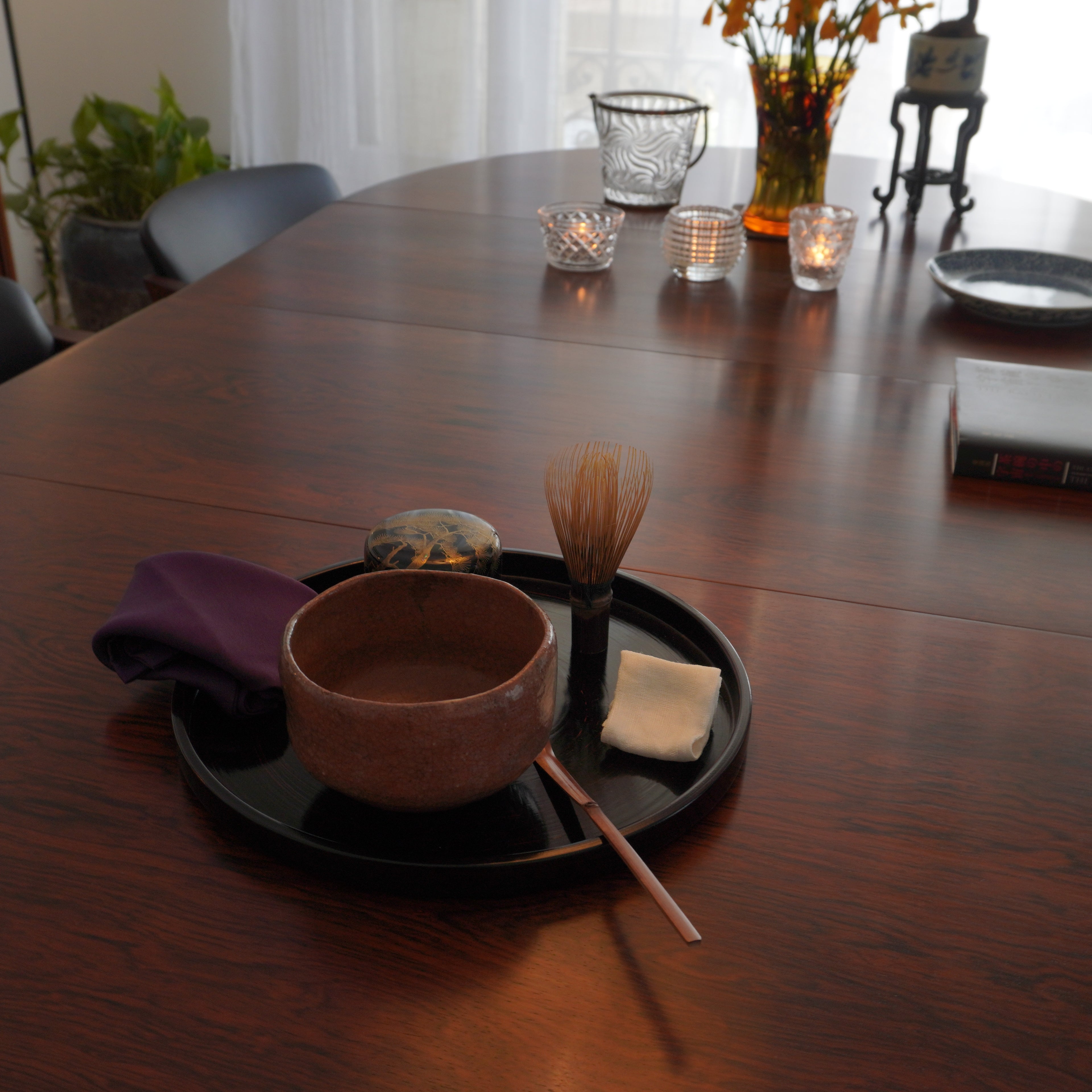 Bol à thé - Raku rouge