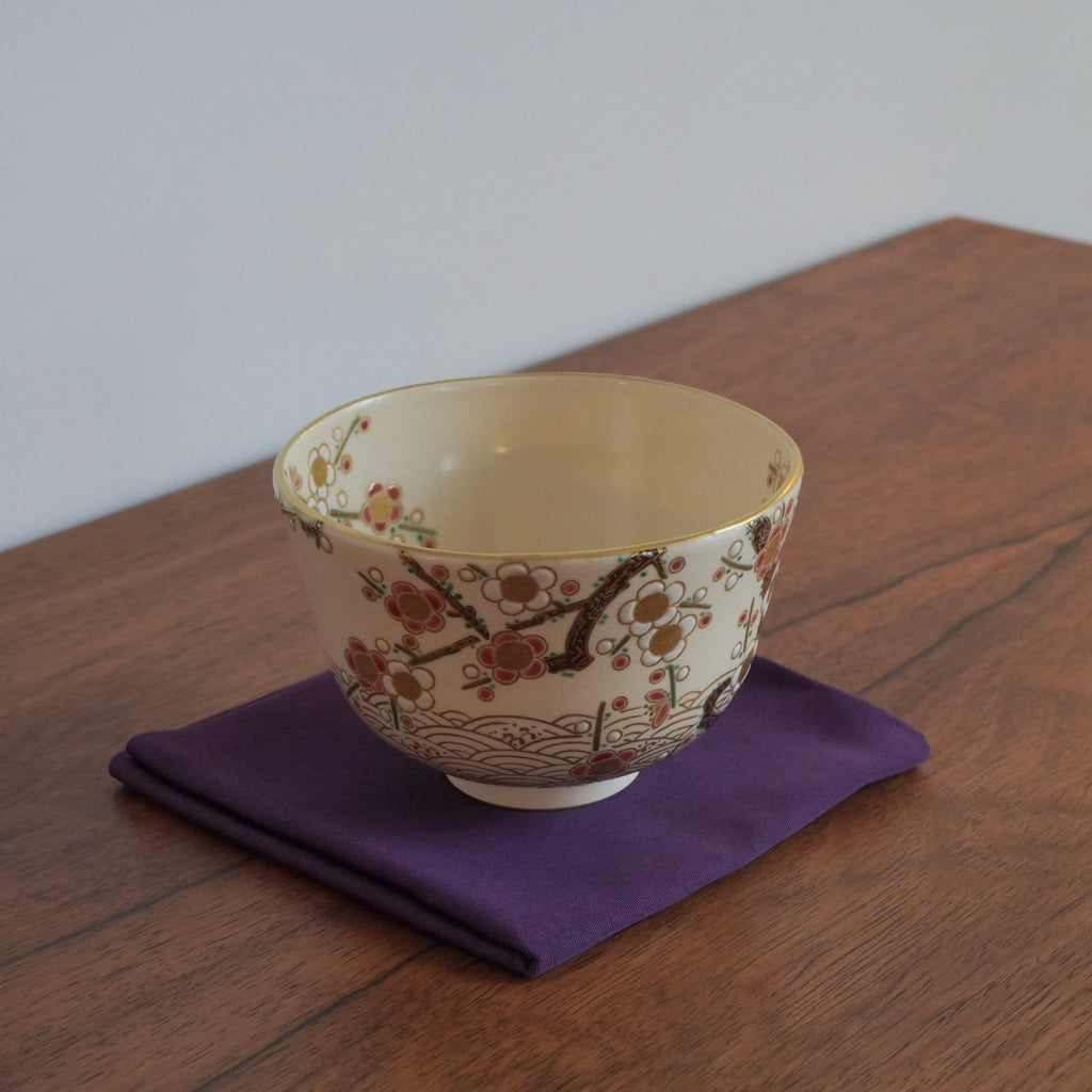 Bol à thé – motif de prunier en fleur