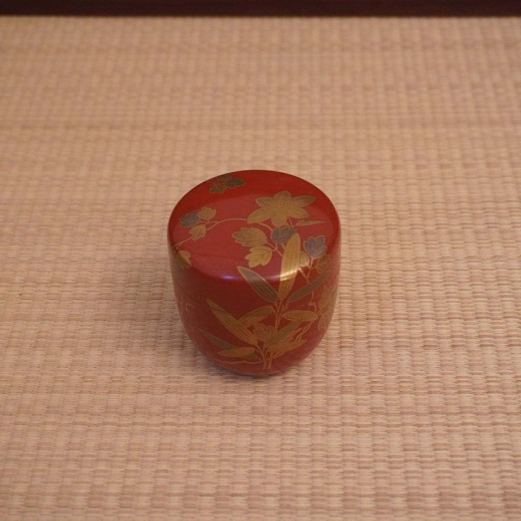 Natsume moyen – motif bambou et clématite