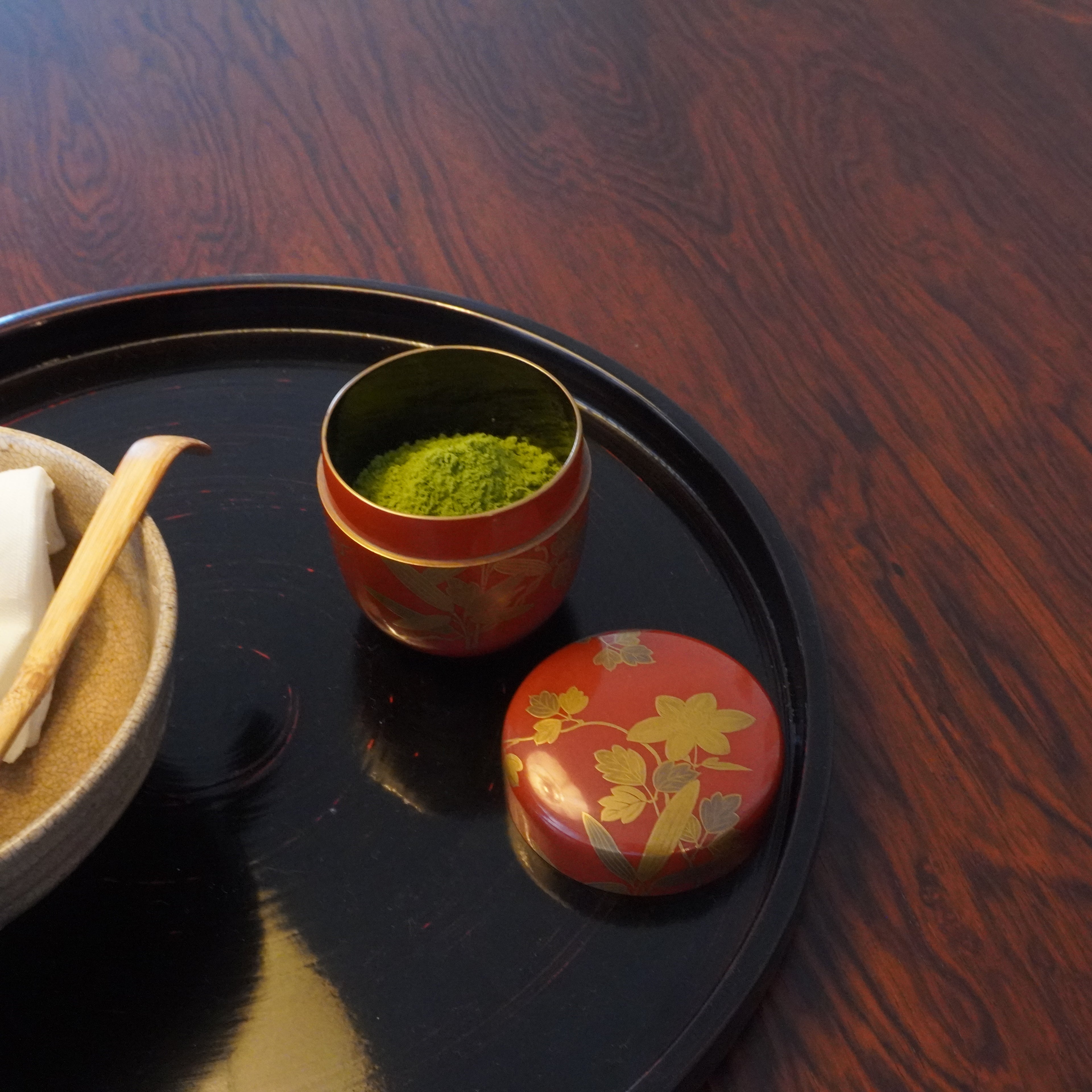 Natsume moyen – motif bambou et clématite