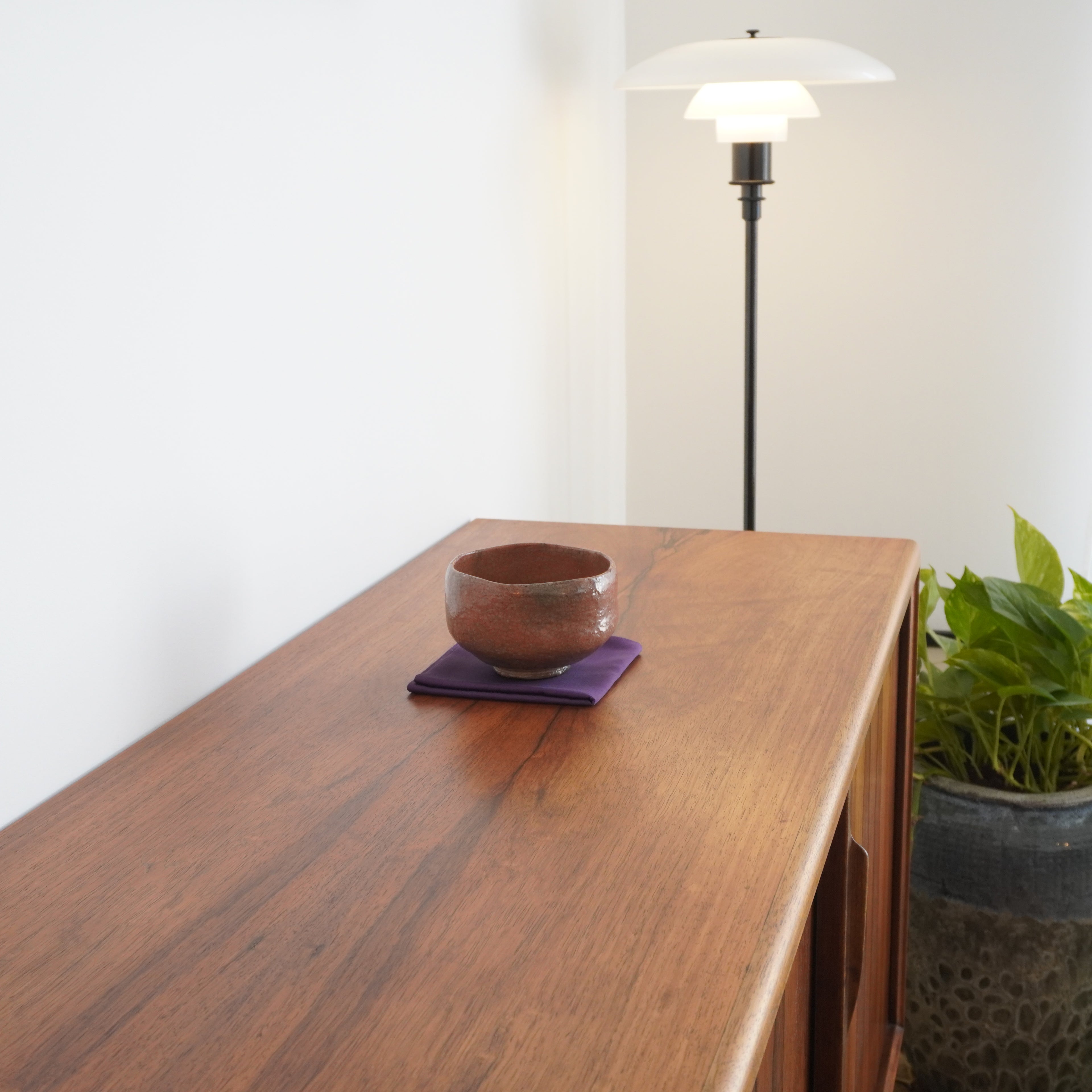 Bol à thé - Raku rouge