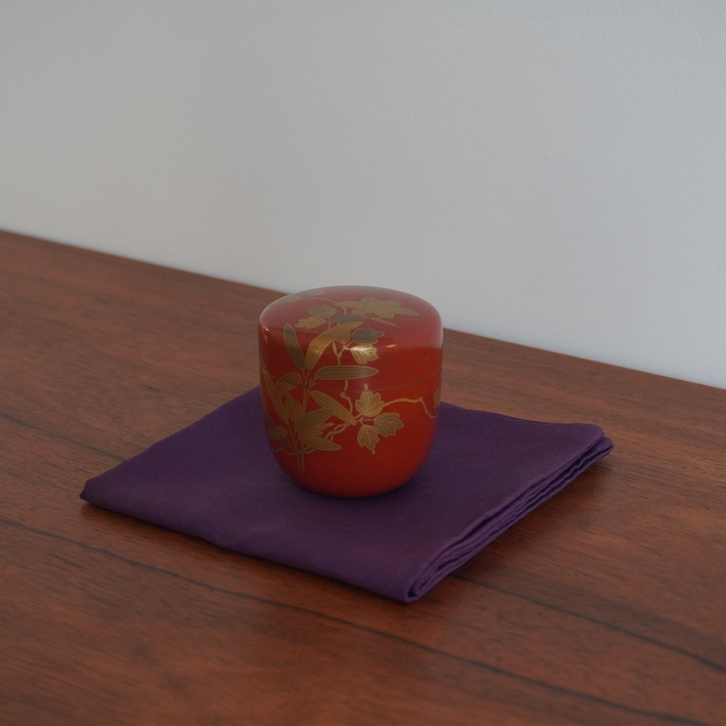 Natsume moyen – motif bambou et clématite